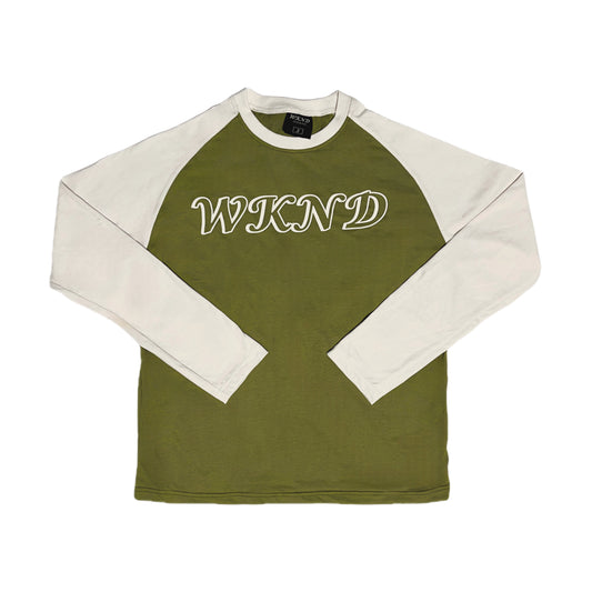 GREEN/WHITE LONGSLEEVE