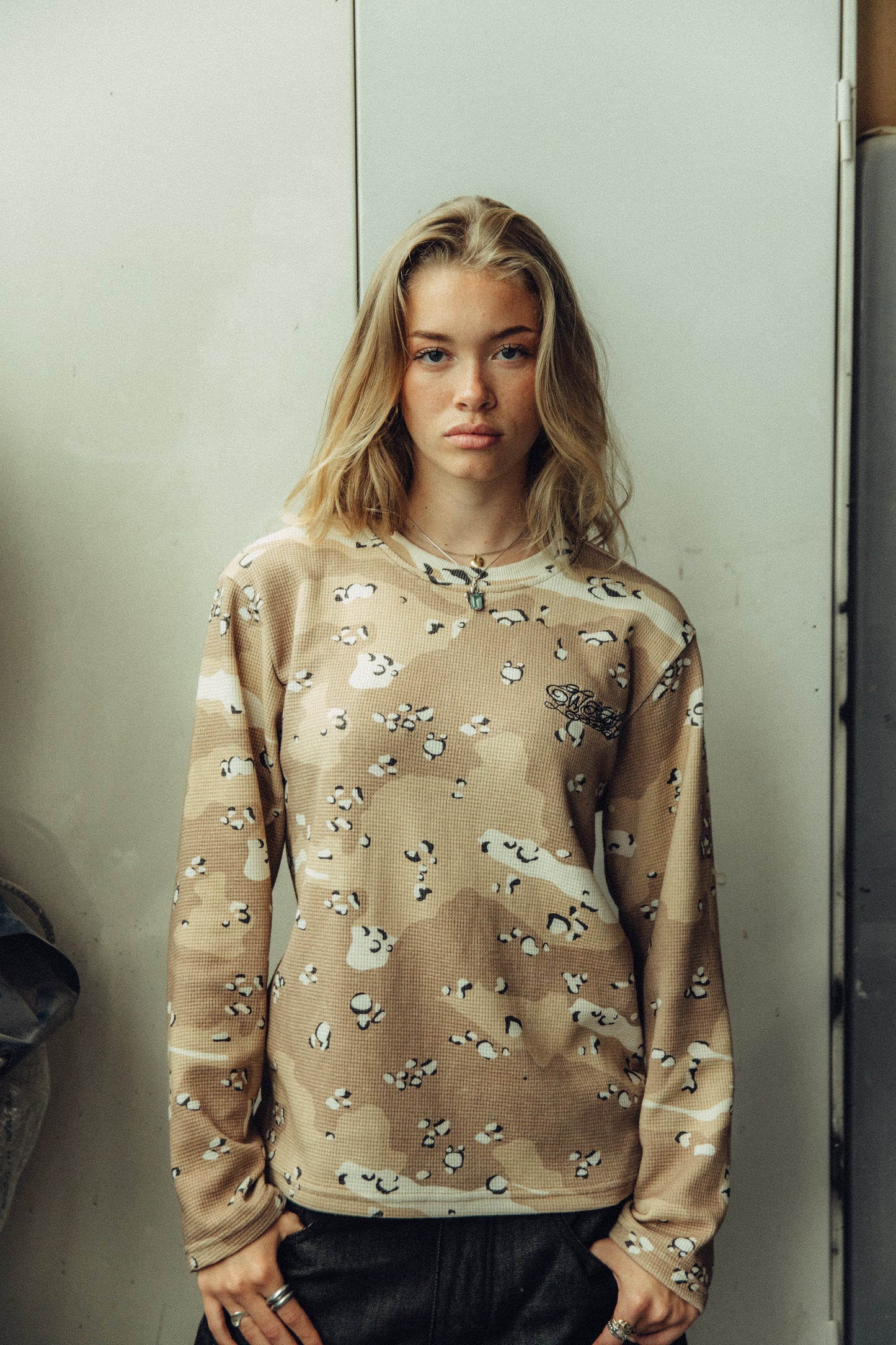 DESSERT CAMO WAFFLE LONGSLEEVE